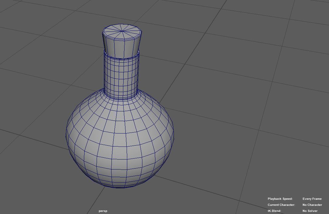 red flask Free 3D model_4