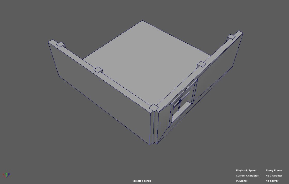 empty room Free 3D model_4