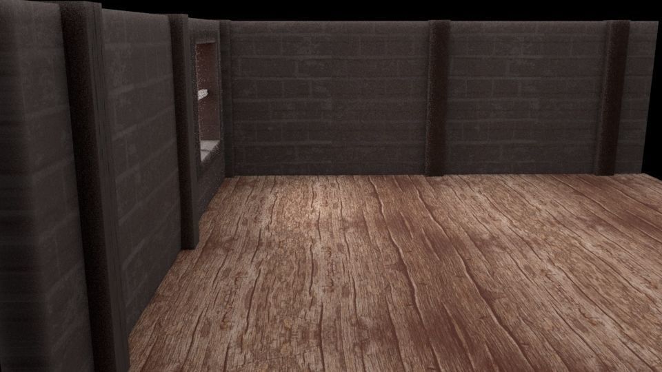 empty room Free 3D model_1