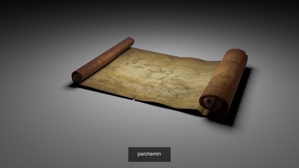 the sorcerer desk and all artefacts 3D Model Collection_6