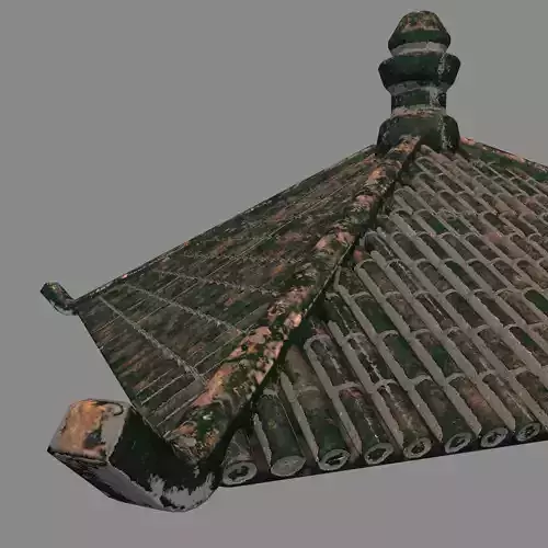 Japan Chinese roof 3D model Japan Chinese roof 3D model