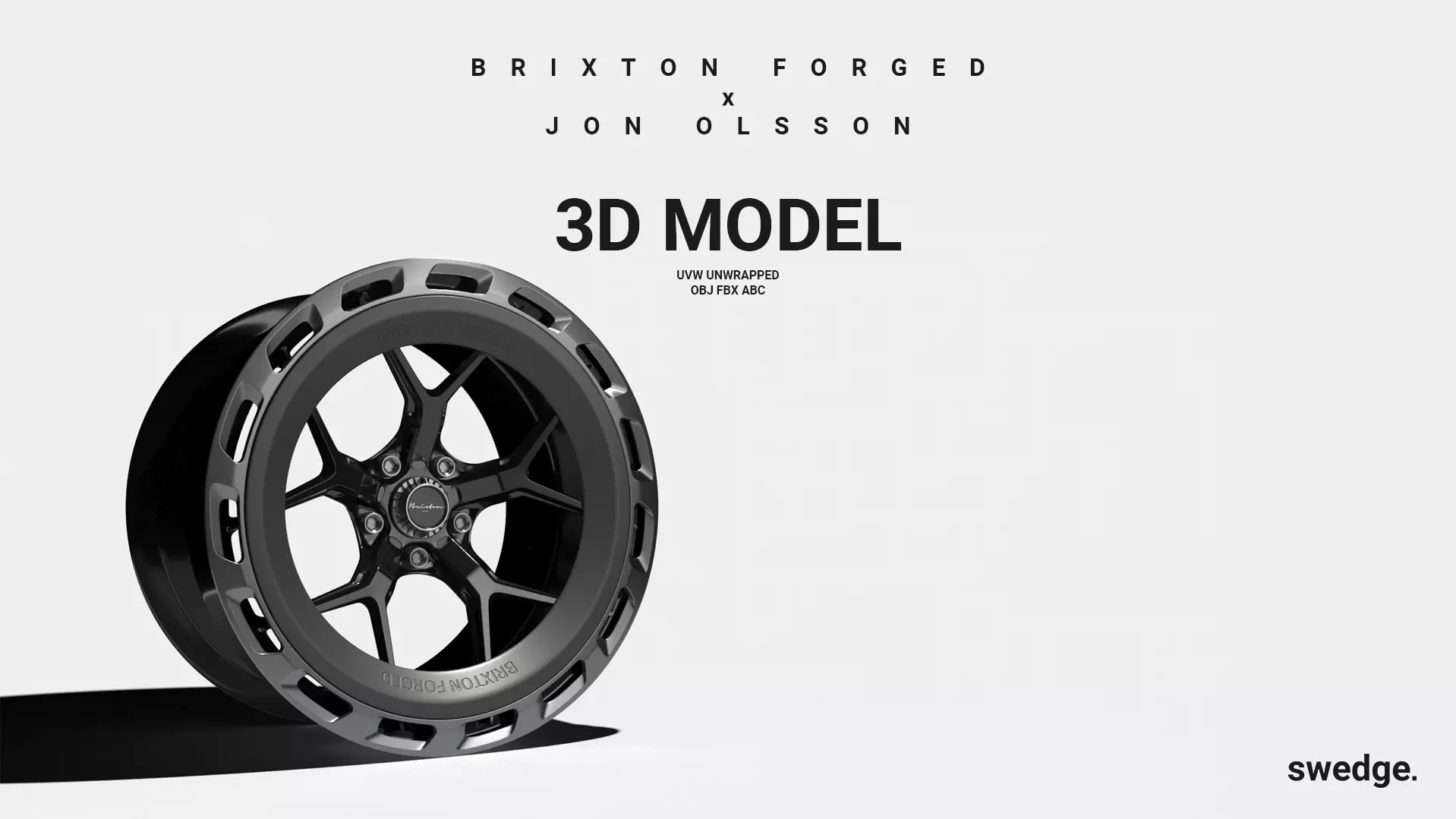 Brixton Forged x Jon Olsson Wheel Rim 3D Model 3D model_0
