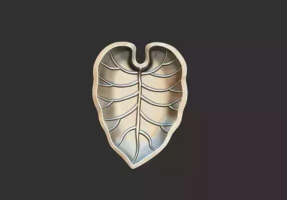 Leaf Decorative Fruit Bowl 3D print model