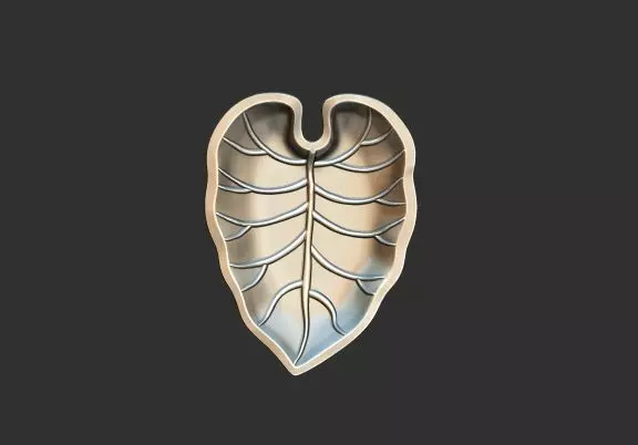 Leaf Decorative Fruit Bowl 3D print model