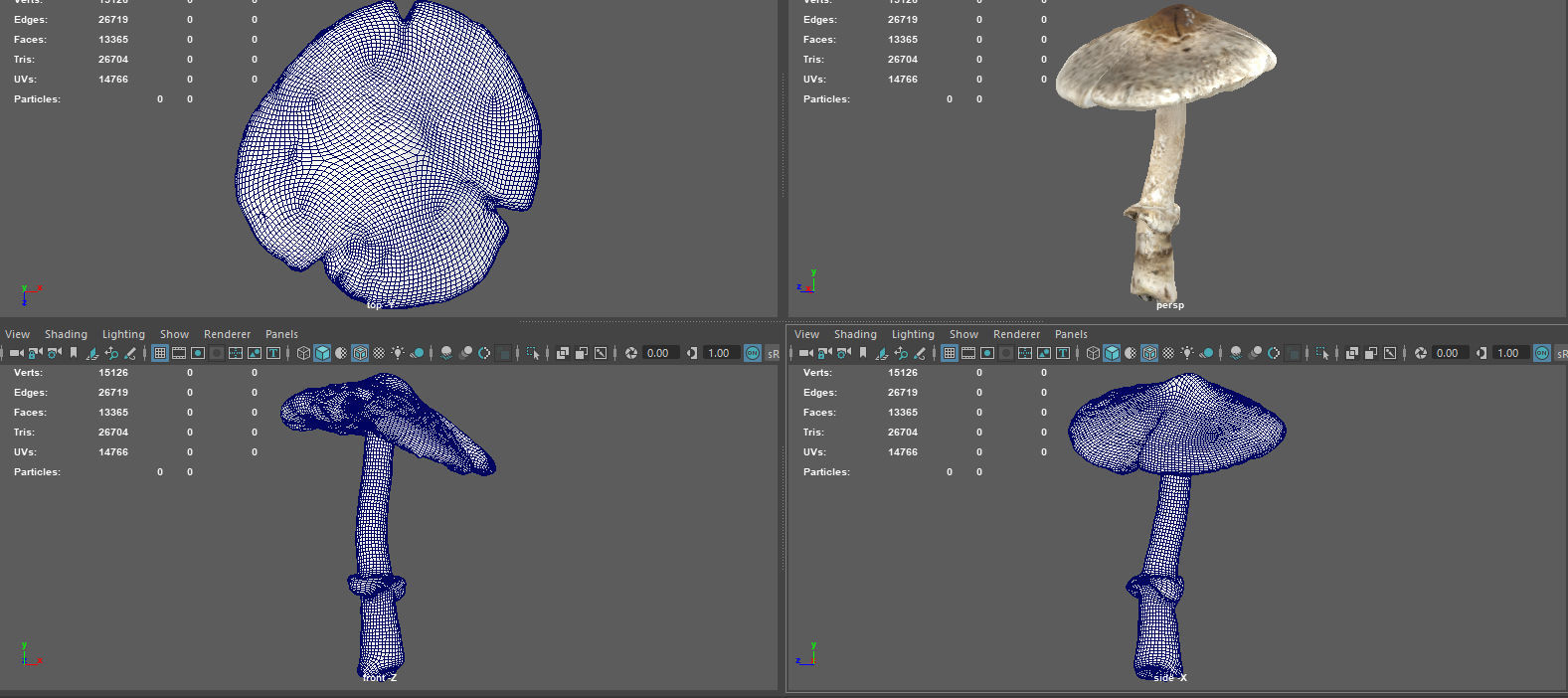 MUSHROOM 3 Low-poly 3D model_10