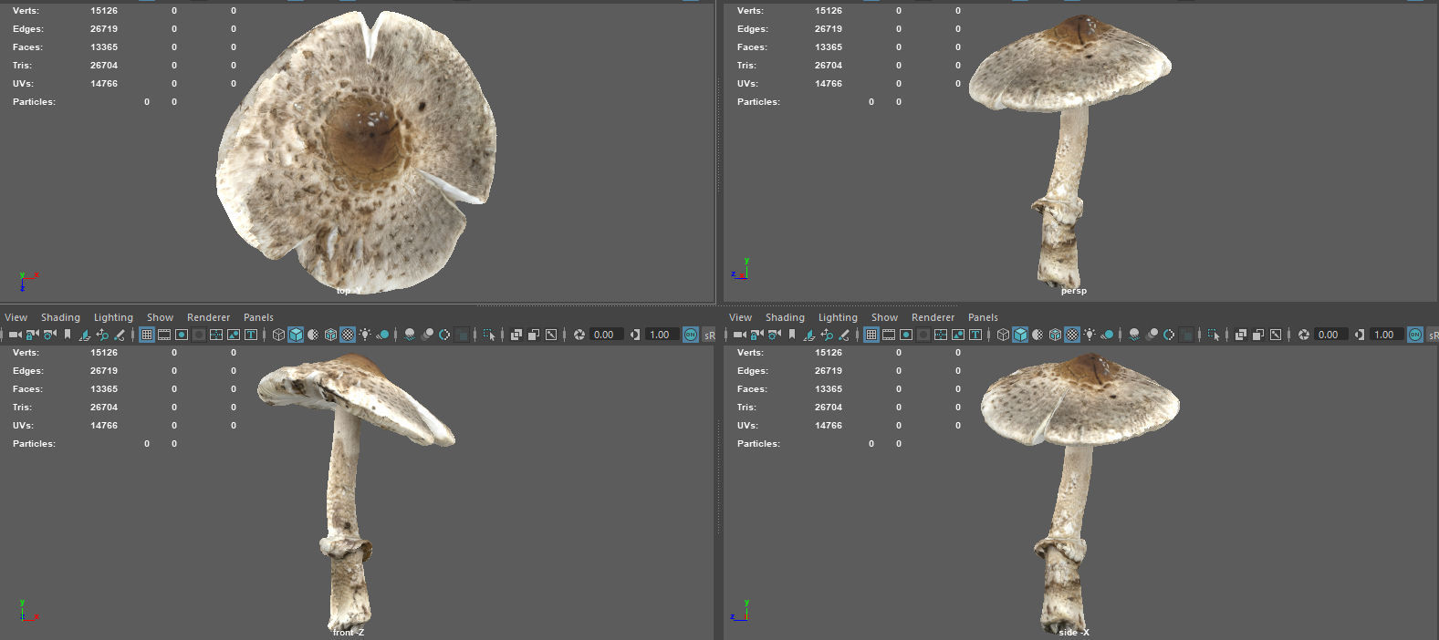 MUSHROOM 3 Low-poly 3D model_8