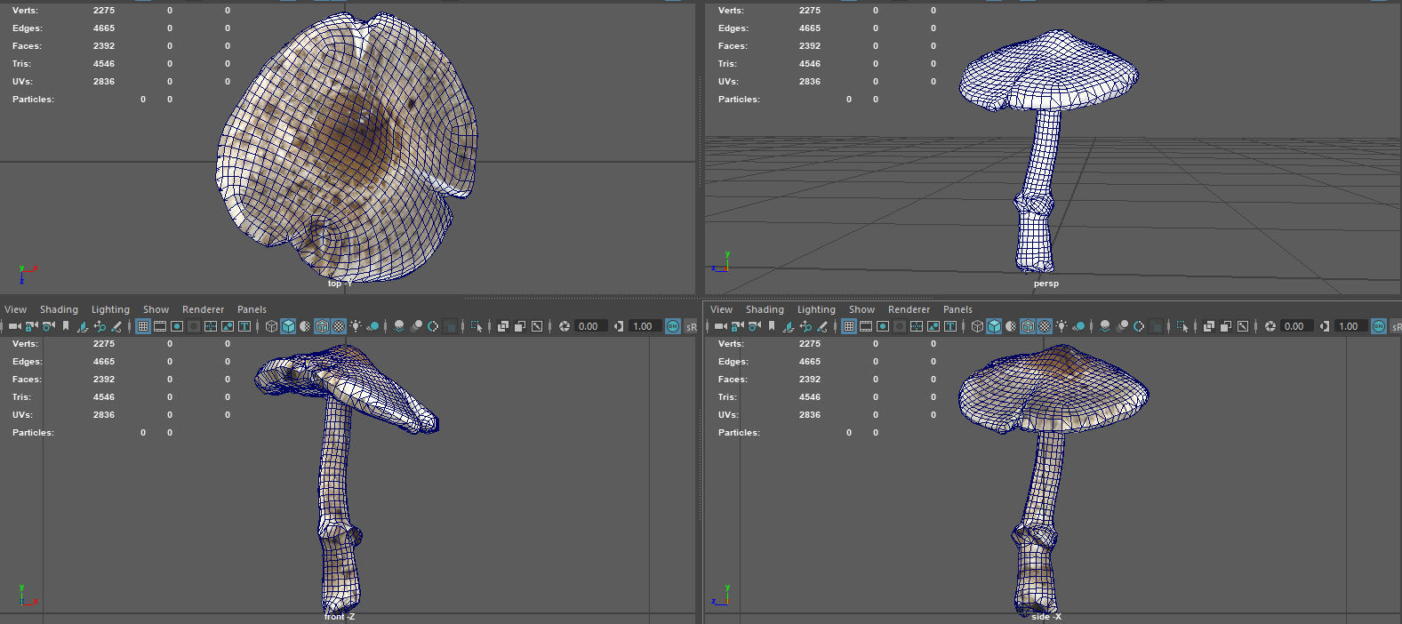 MUSHROOM 3 Low-poly 3D model_12