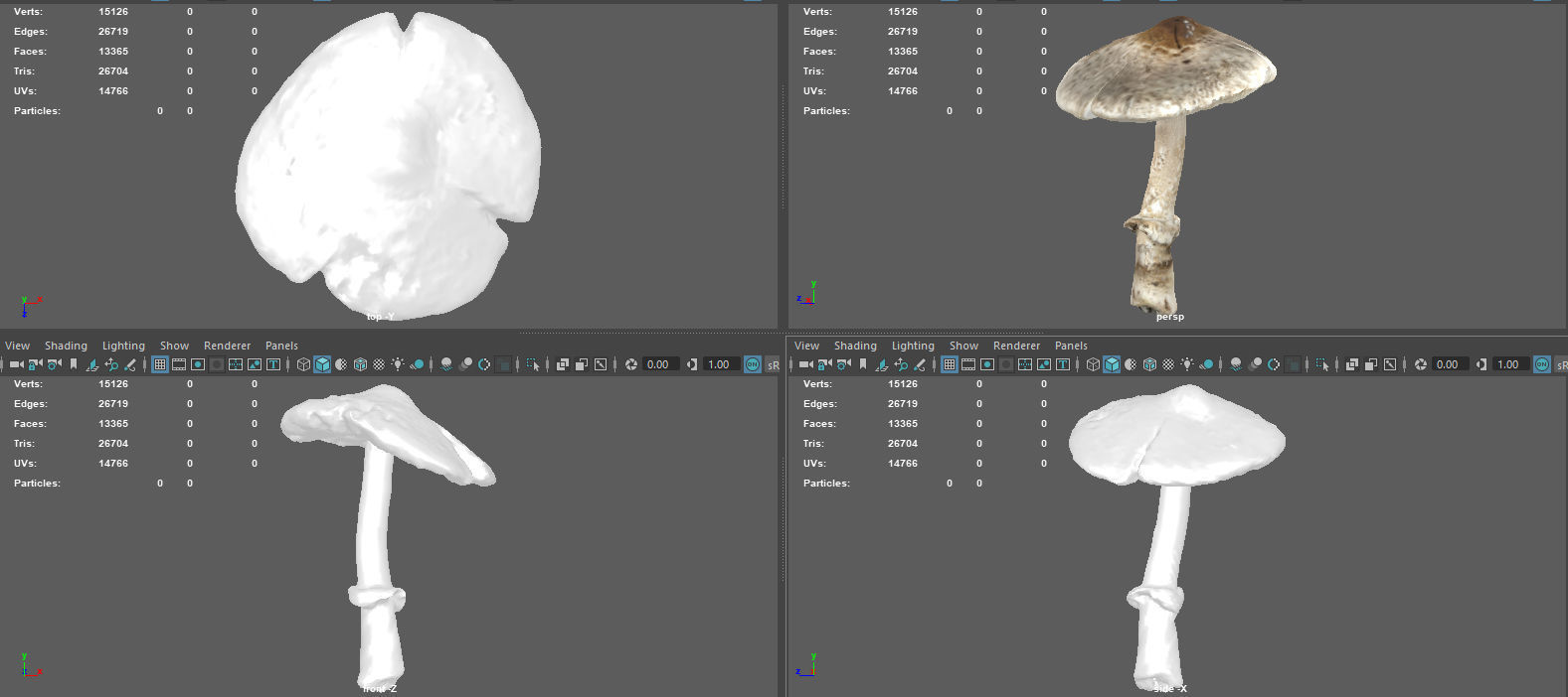 MUSHROOM 3 Low-poly 3D model_9