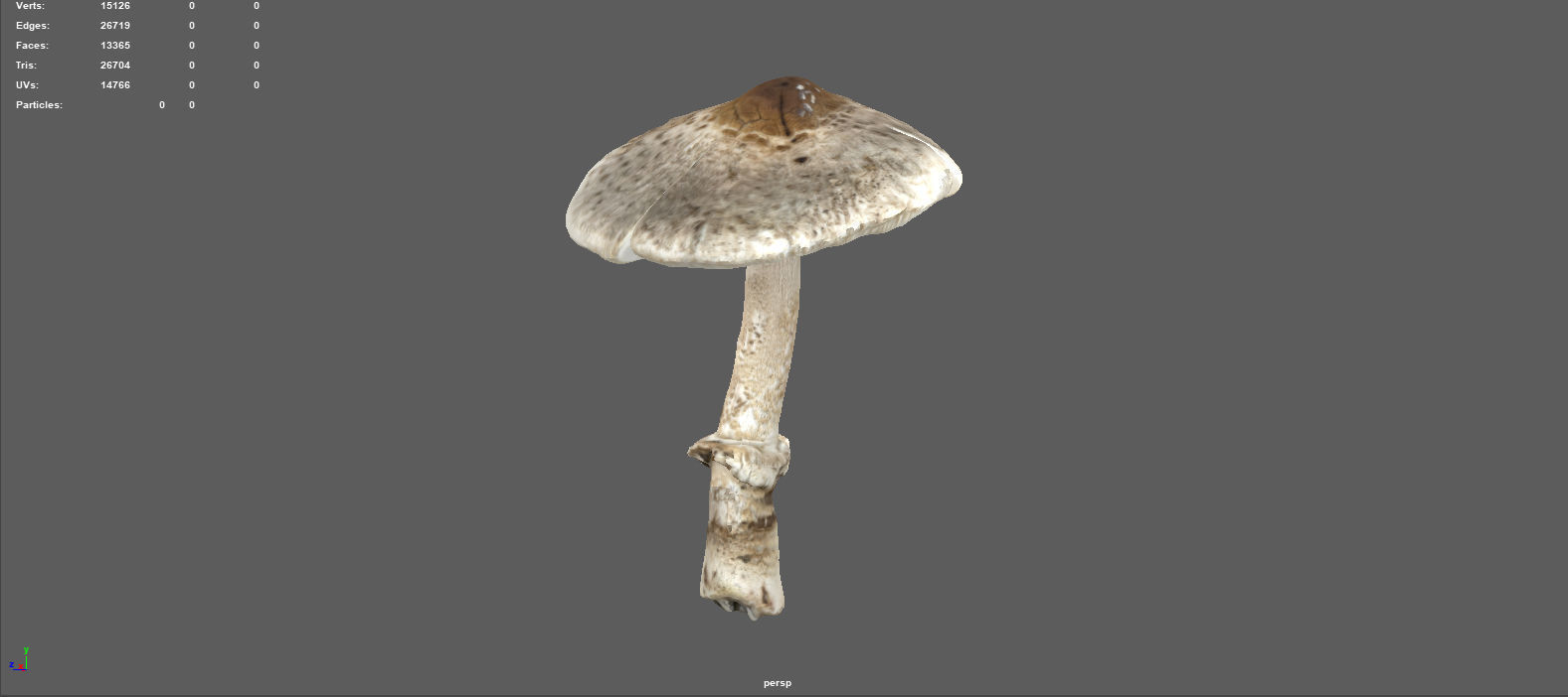 MUSHROOM 3 Low-poly 3D model_5