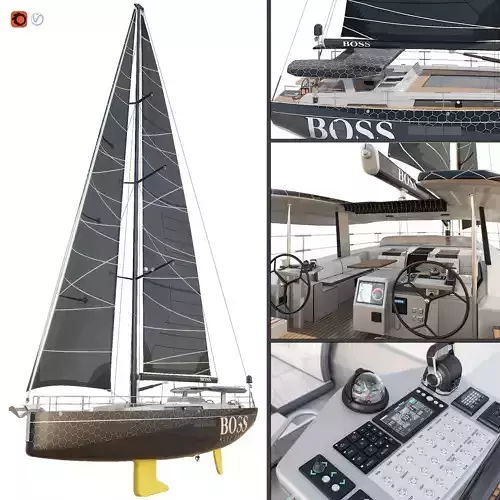 Hanse 675 yacht BOSS 3D model