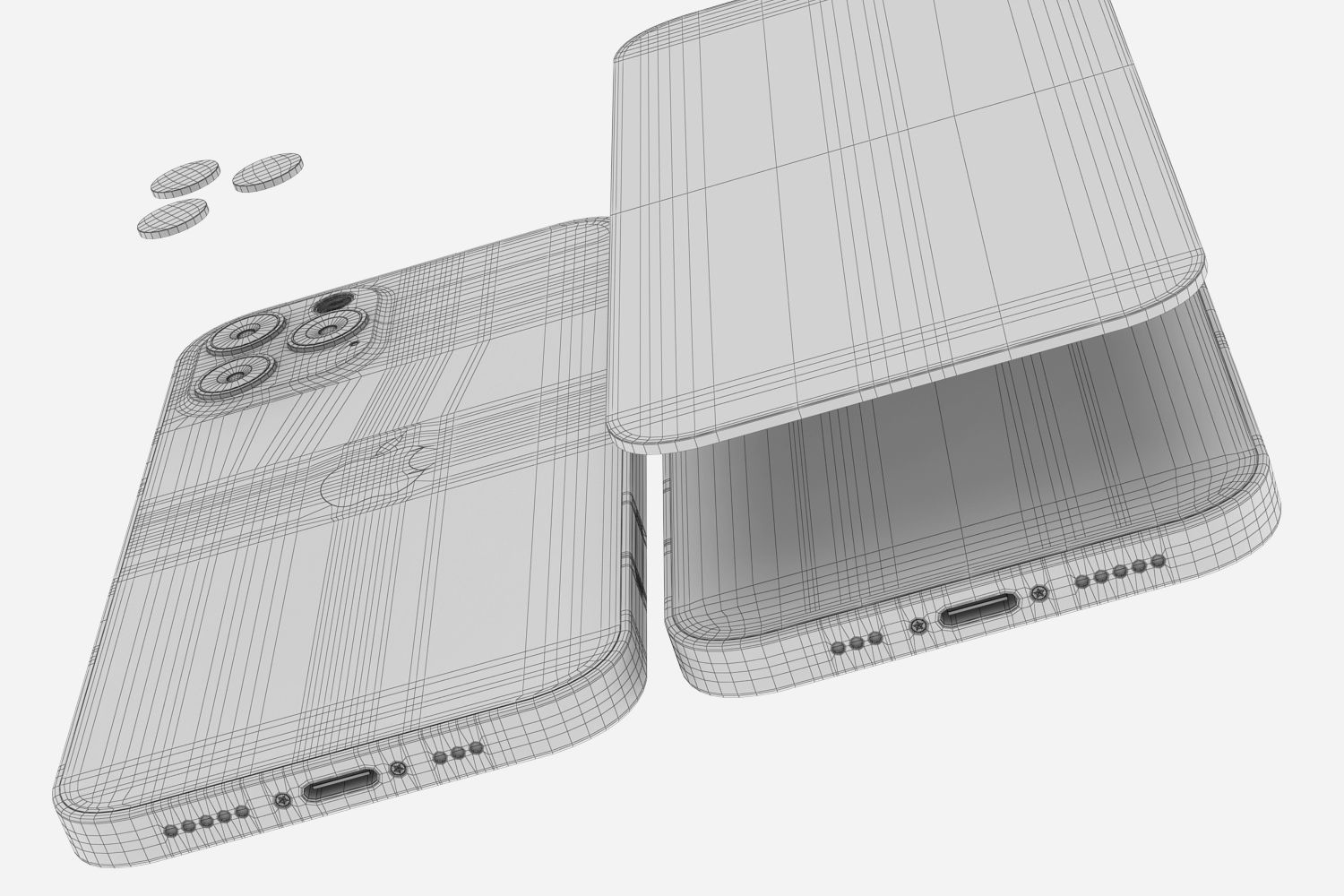 Apple iPhone 12 PRO and 12 pro MAX 3D model_33