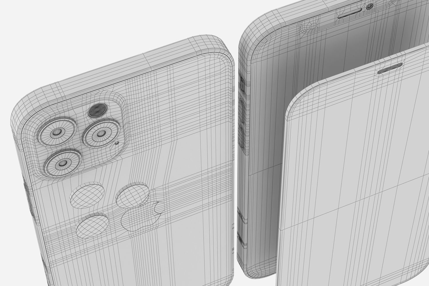 Apple iPhone 12 PRO and 12 pro MAX 3D model_35
