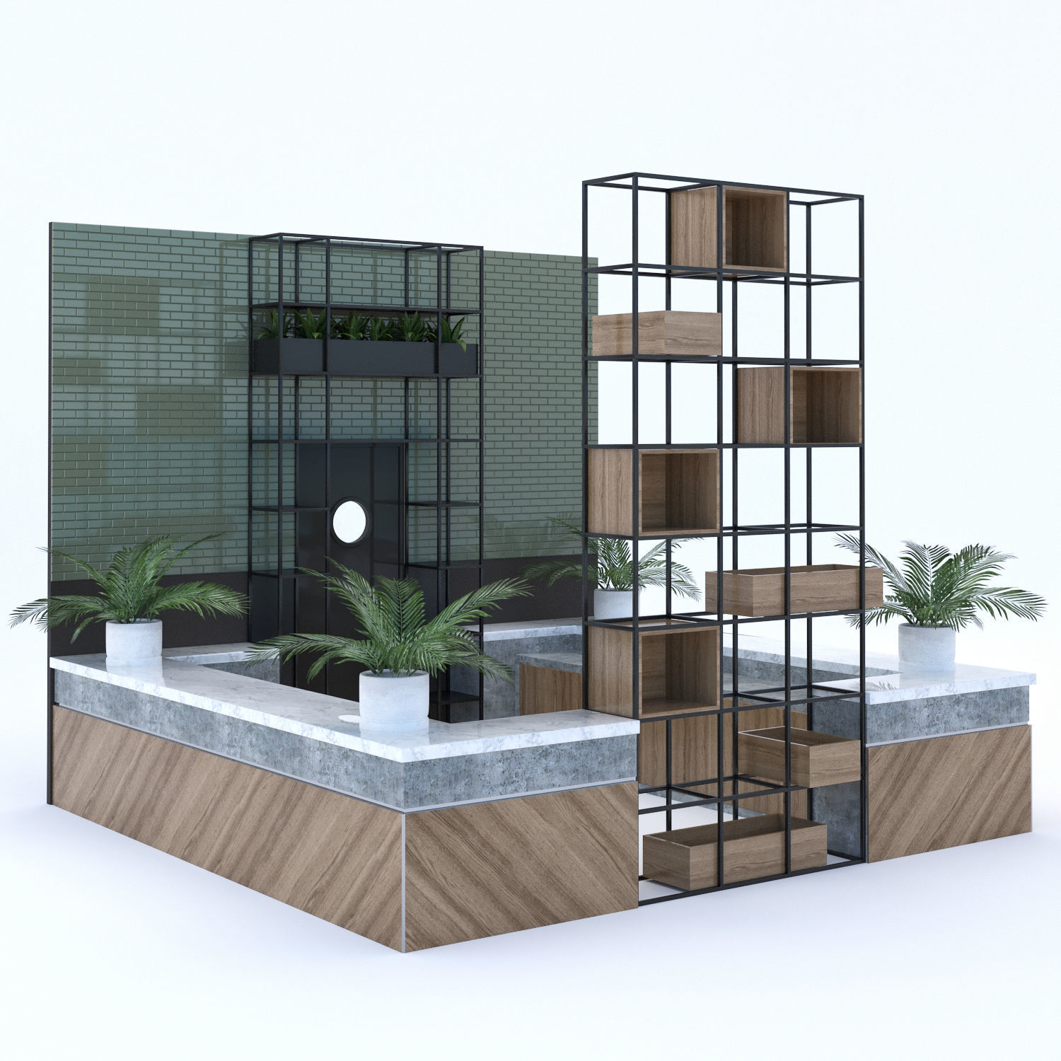 Restaurant Bar 17  3D model_2