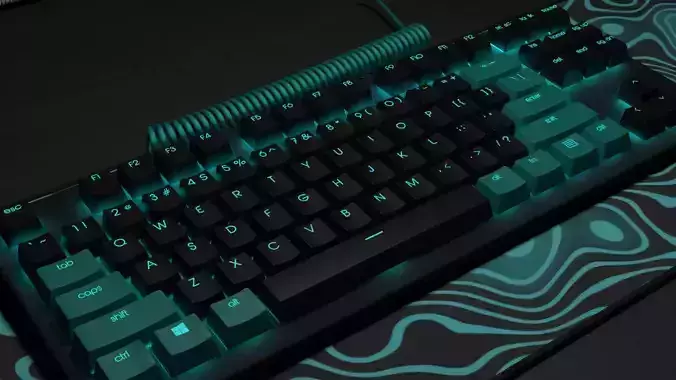 Mechanical Keyboard Free 3D model