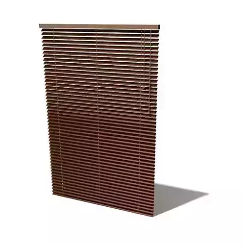 Brown wooden hanging shutters window blind 002 AM60
