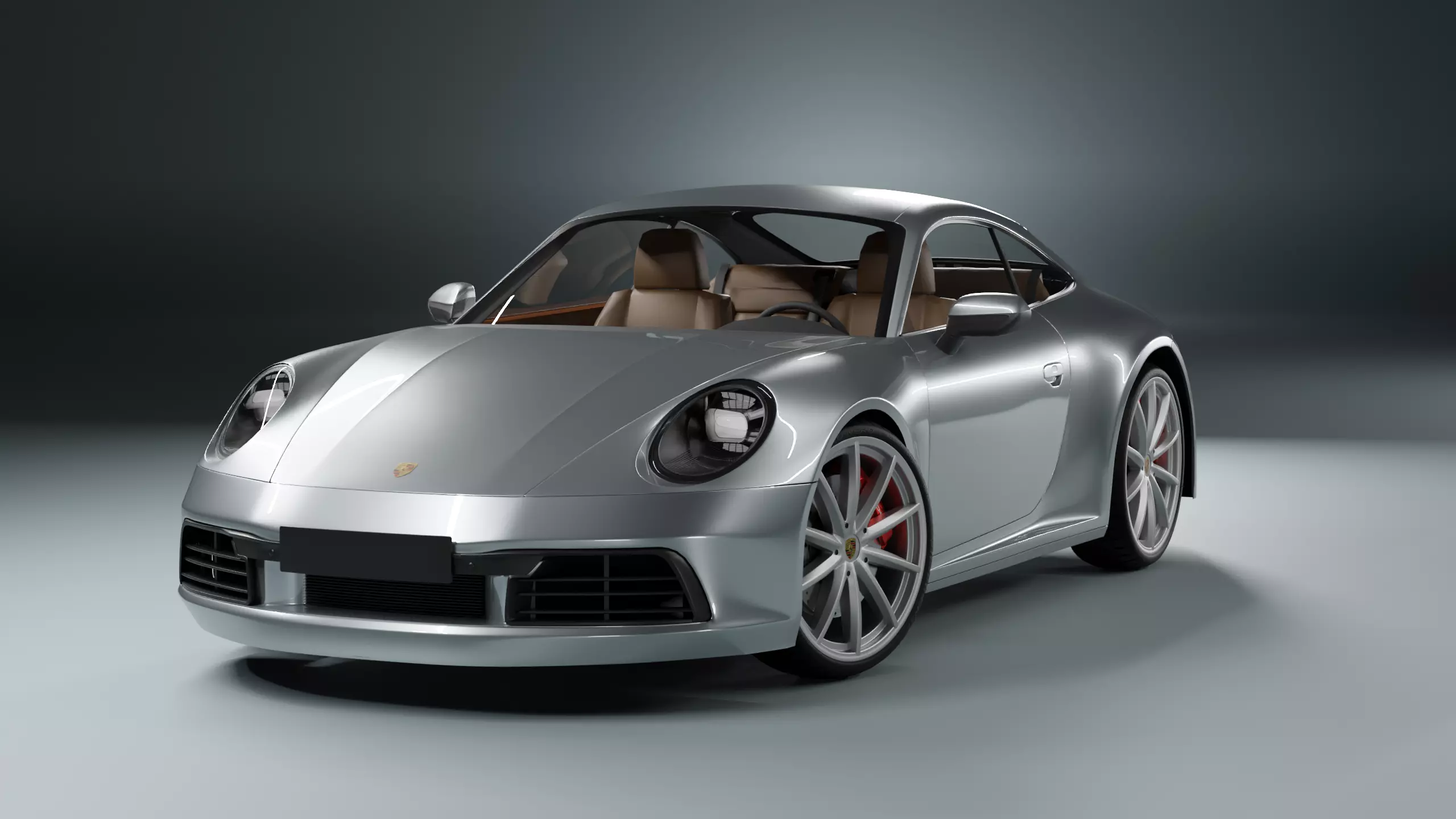 Porshe 911 carrera s coupe 2019 MODEL Low-poly 3D model