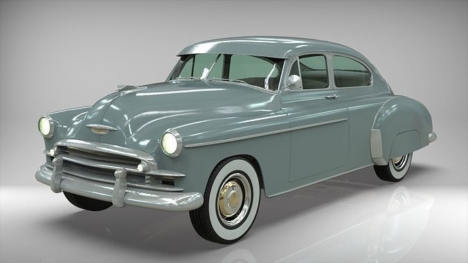 Chevy Fleetline Coupe 1949 Low-poly 3D model