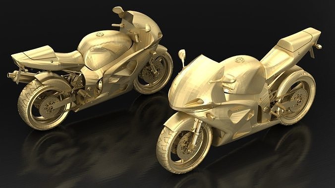 Motorcycle Suzuki 3D print model