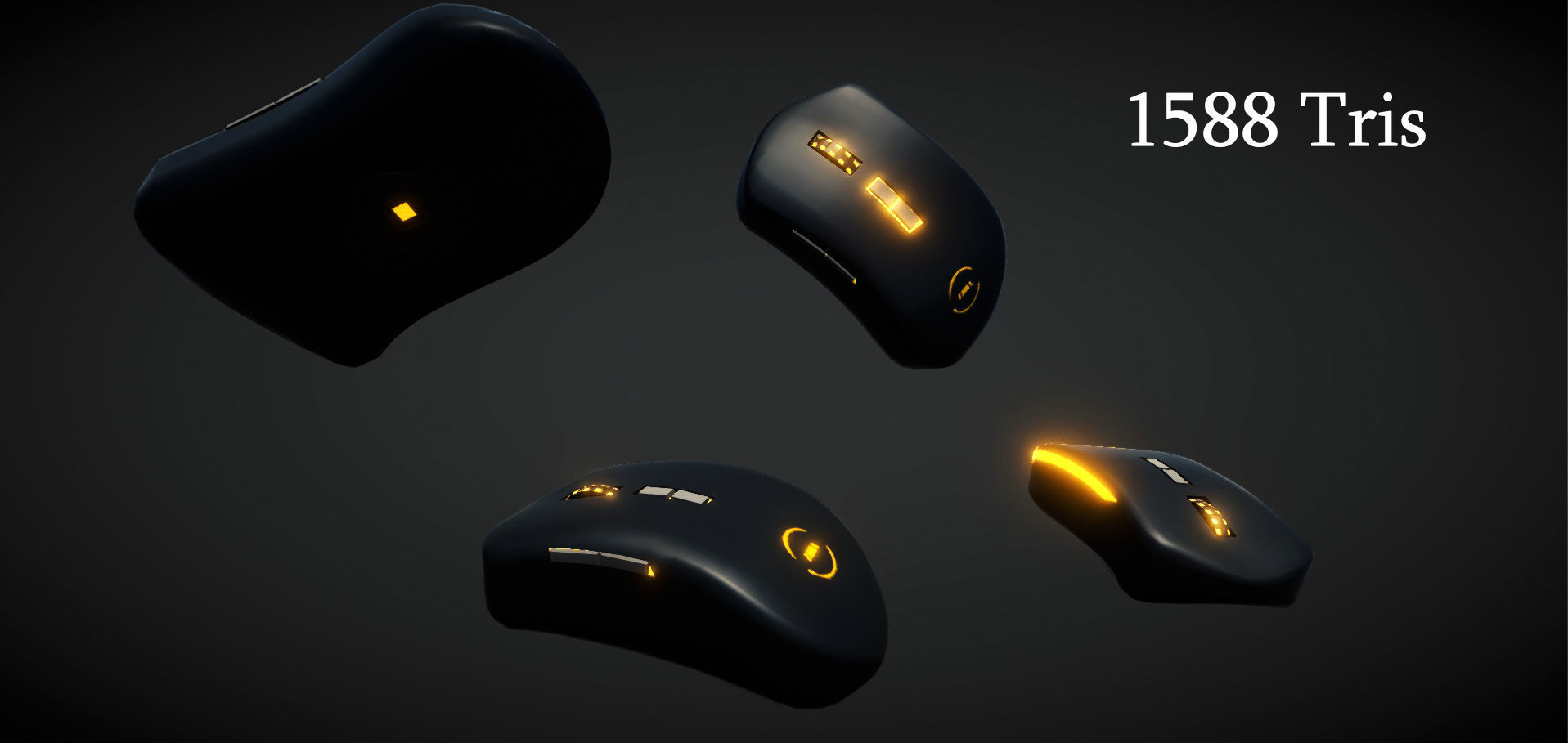 Realistic PC Setup Low-poly 3D model_2