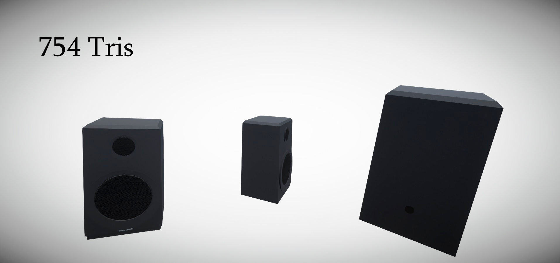 Realistic PC Setup Low-poly 3D model_4