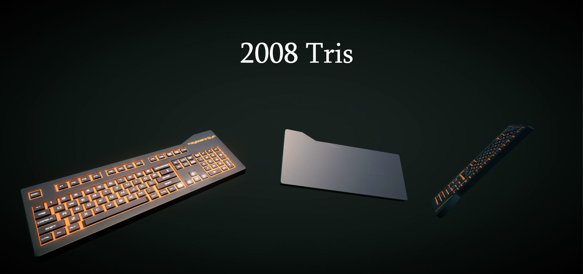 Realistic PC Setup Low-poly 3D model_7