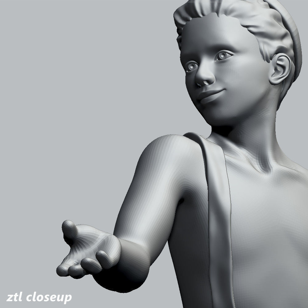 Stalingrad Fountain  - Children s round dance -  3D print model_15