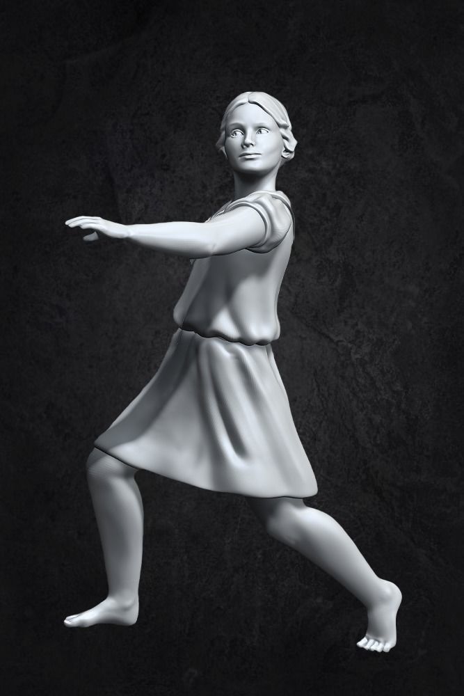 Stalingrad Fountain  - Children s round dance -  3D print model_9