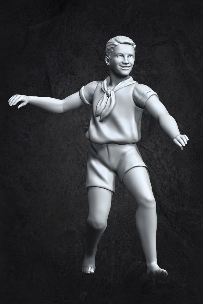 Stalingrad Fountain  - Children s round dance -  3D print model_6