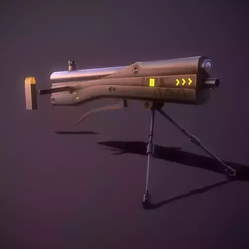 Sci-fi Sniper  Low-poly 3D model