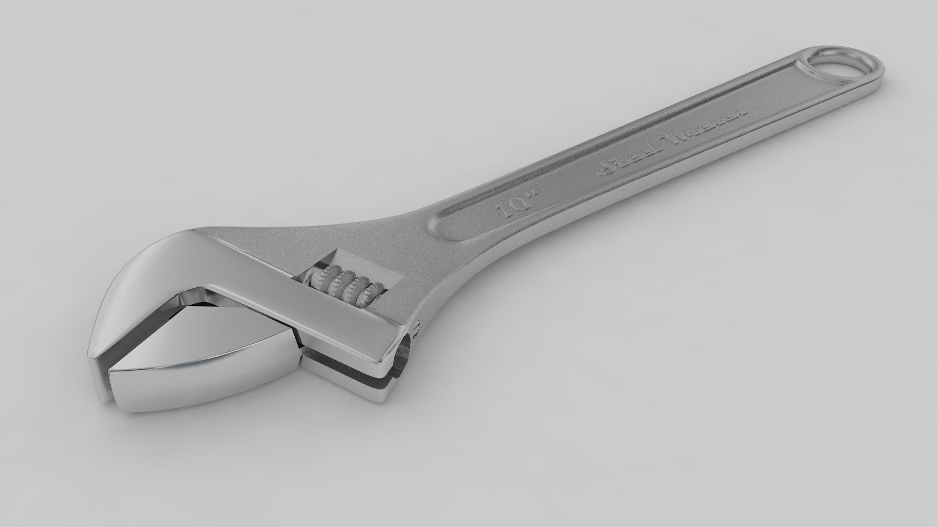 Rigged Pipe Wrench 3D model_7
