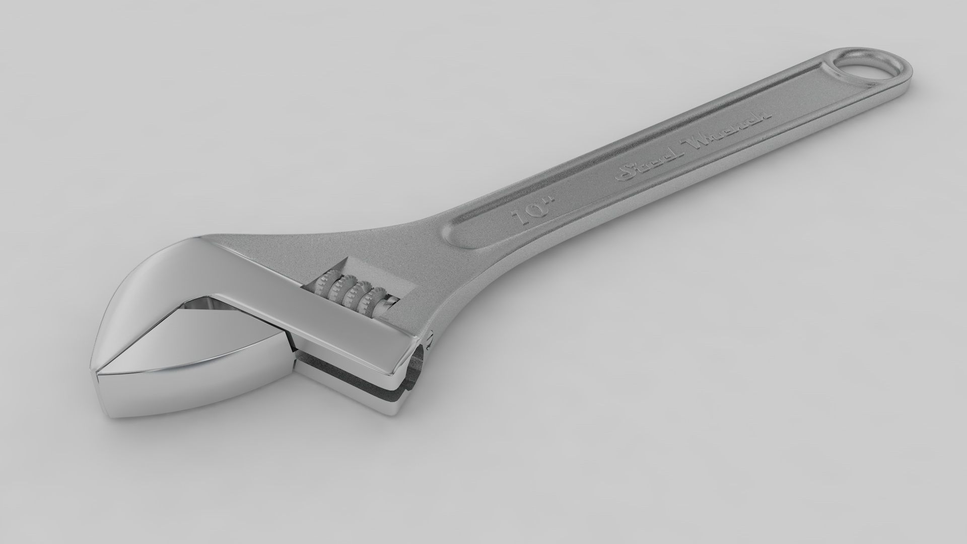 Rigged Pipe Wrench 3D model_6