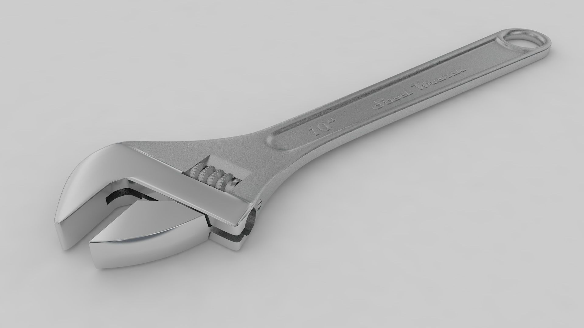 Rigged Pipe Wrench 3D model_9