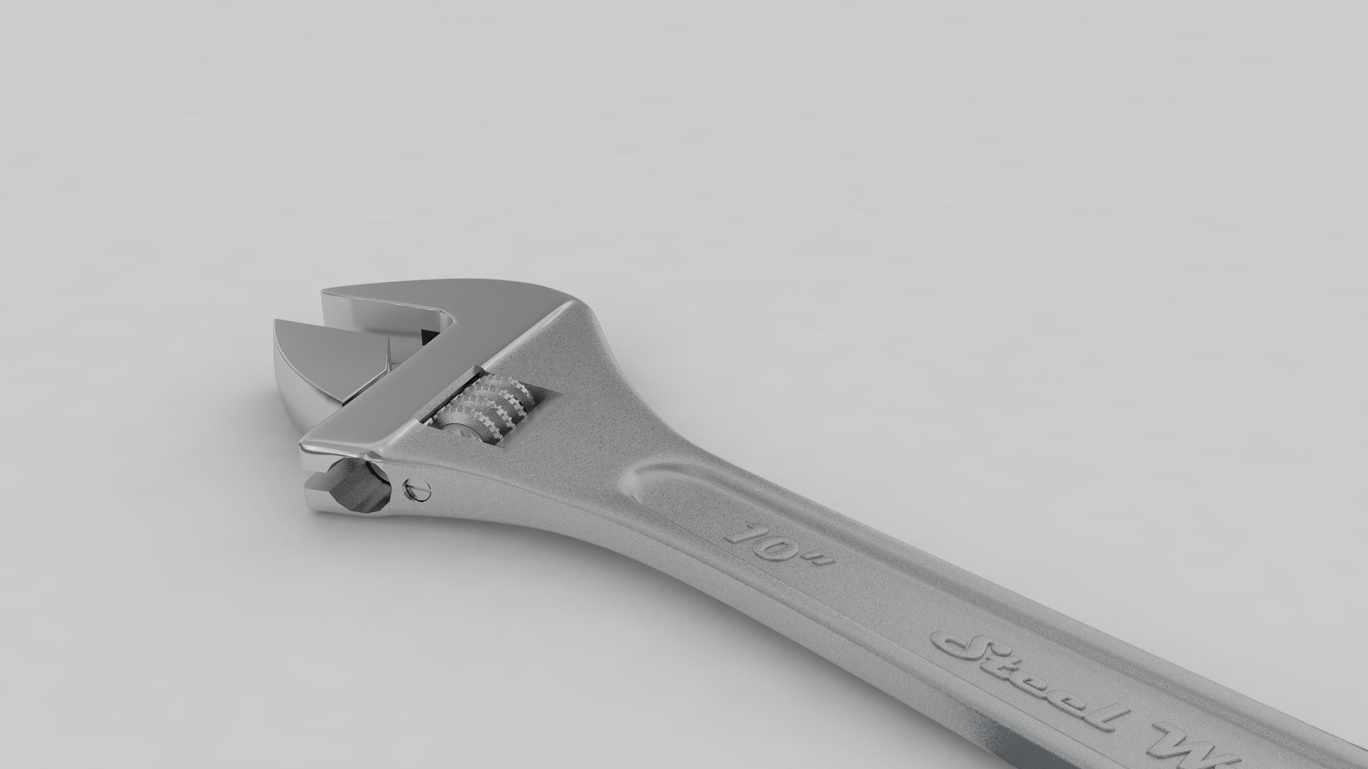 Rigged Pipe Wrench 3D model_5