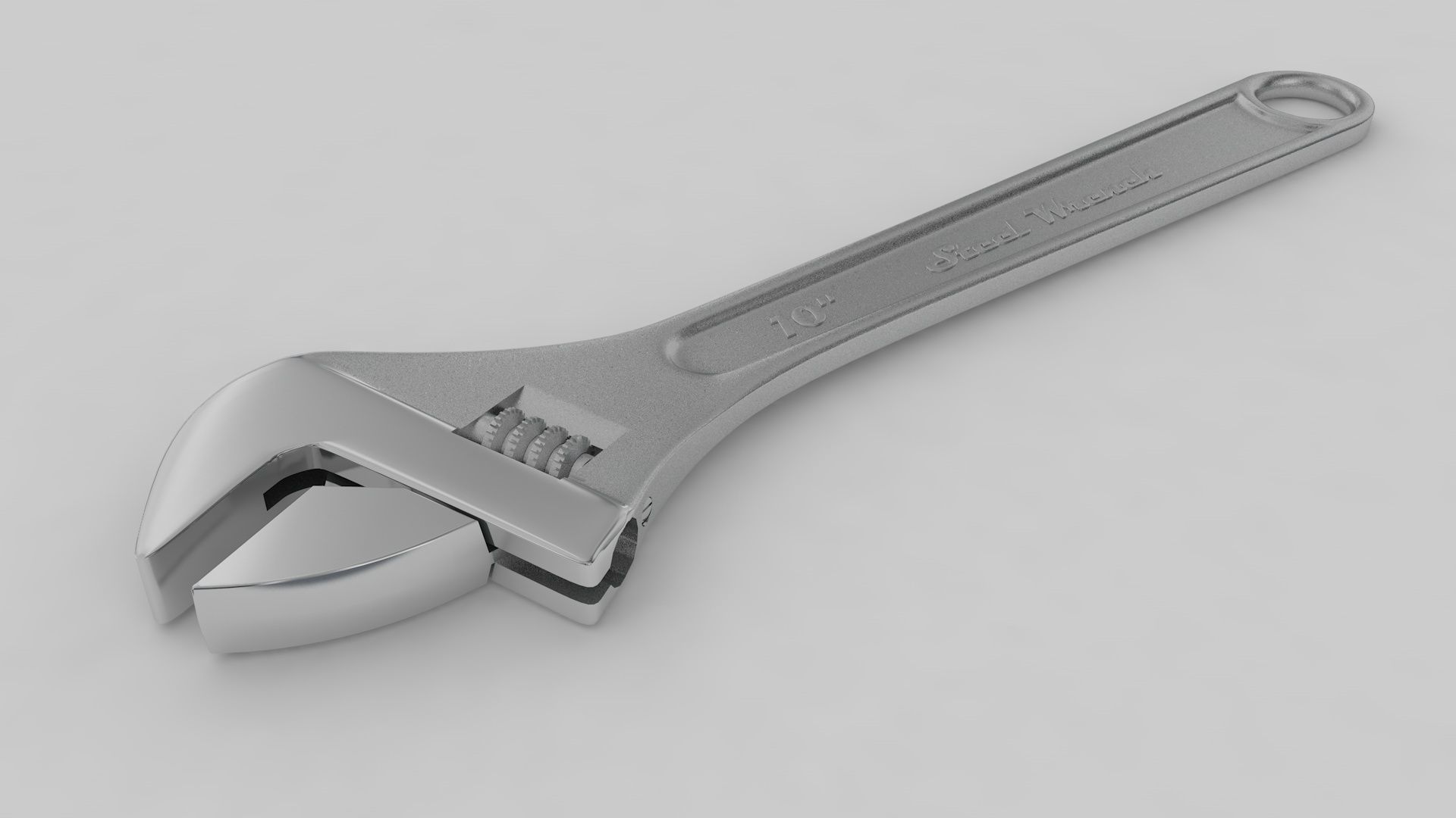 Rigged Pipe Wrench 3D model_8
