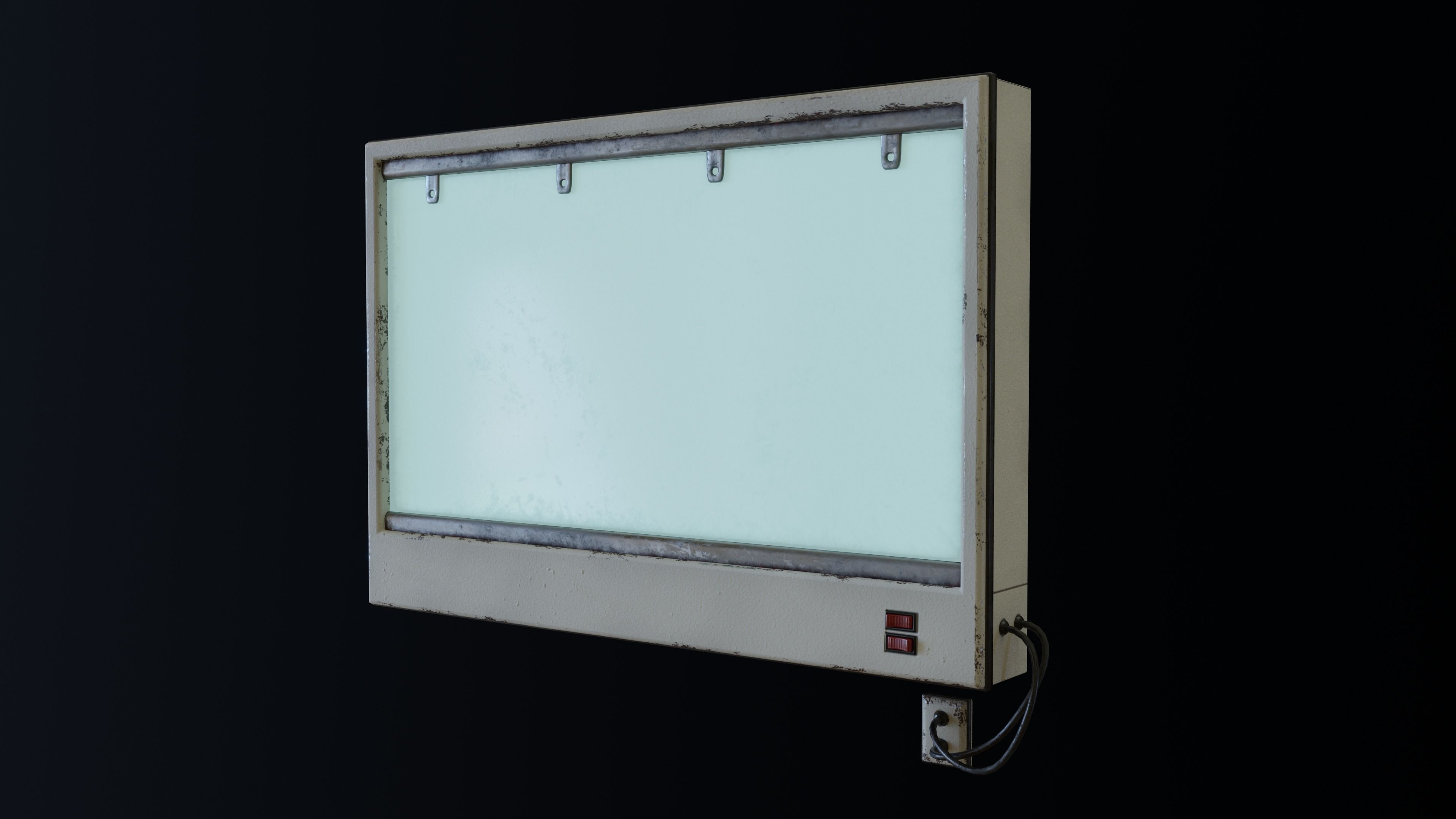 X-Ray Light Box Low-poly 3D model_2