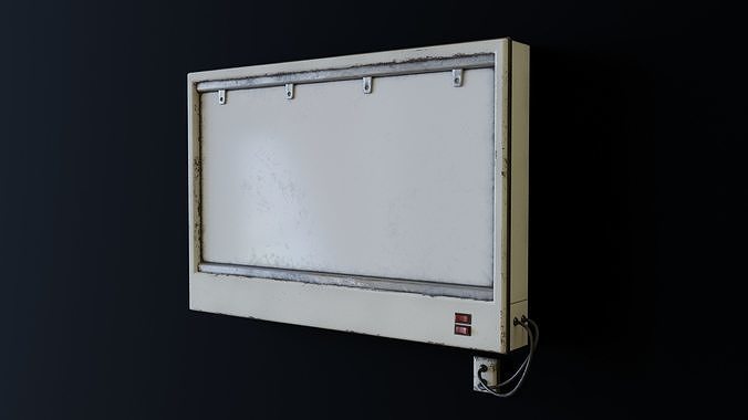 X-Ray Light Box Low-poly 3D model