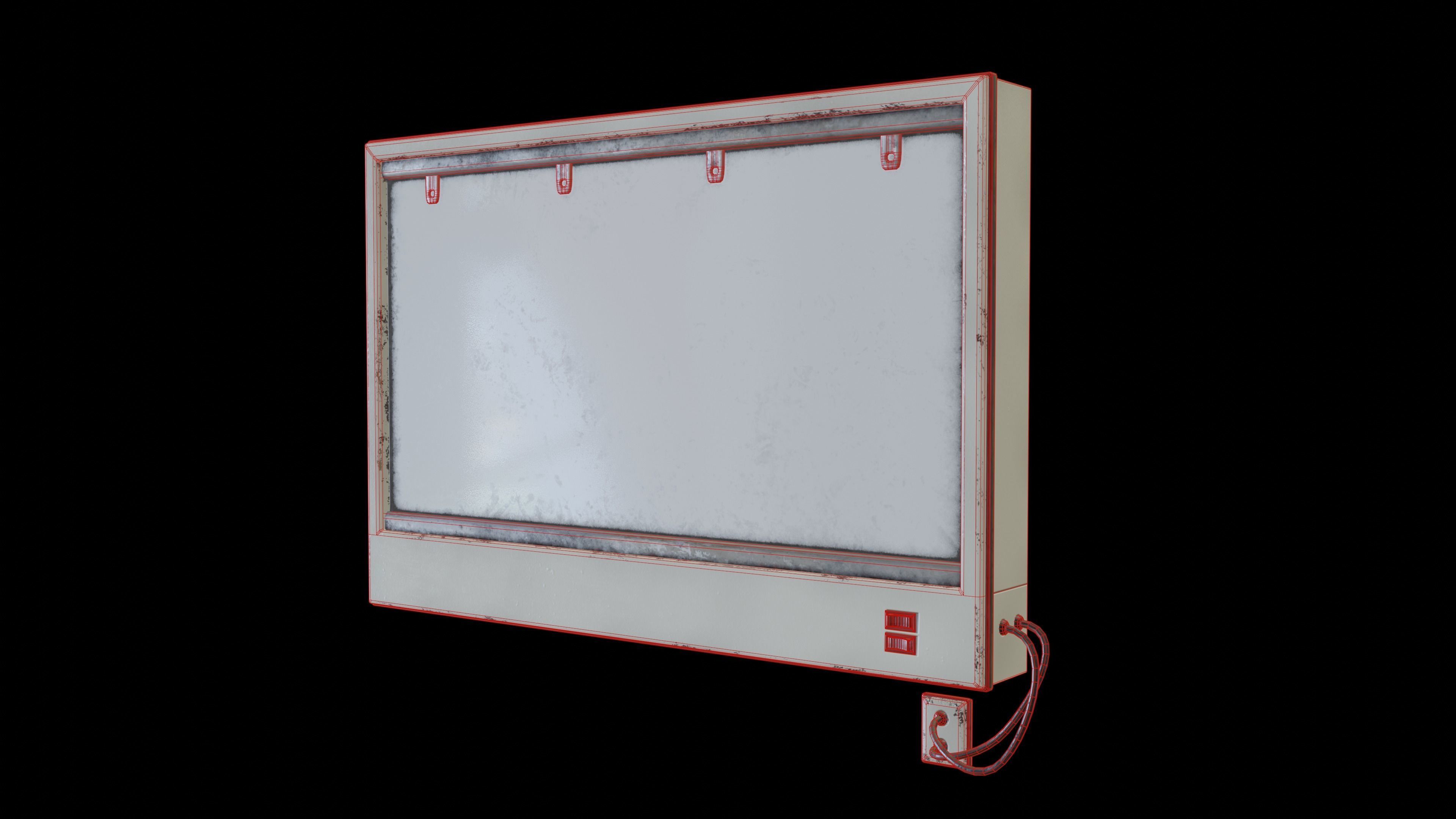 X-Ray Light Box Low-poly 3D model_5