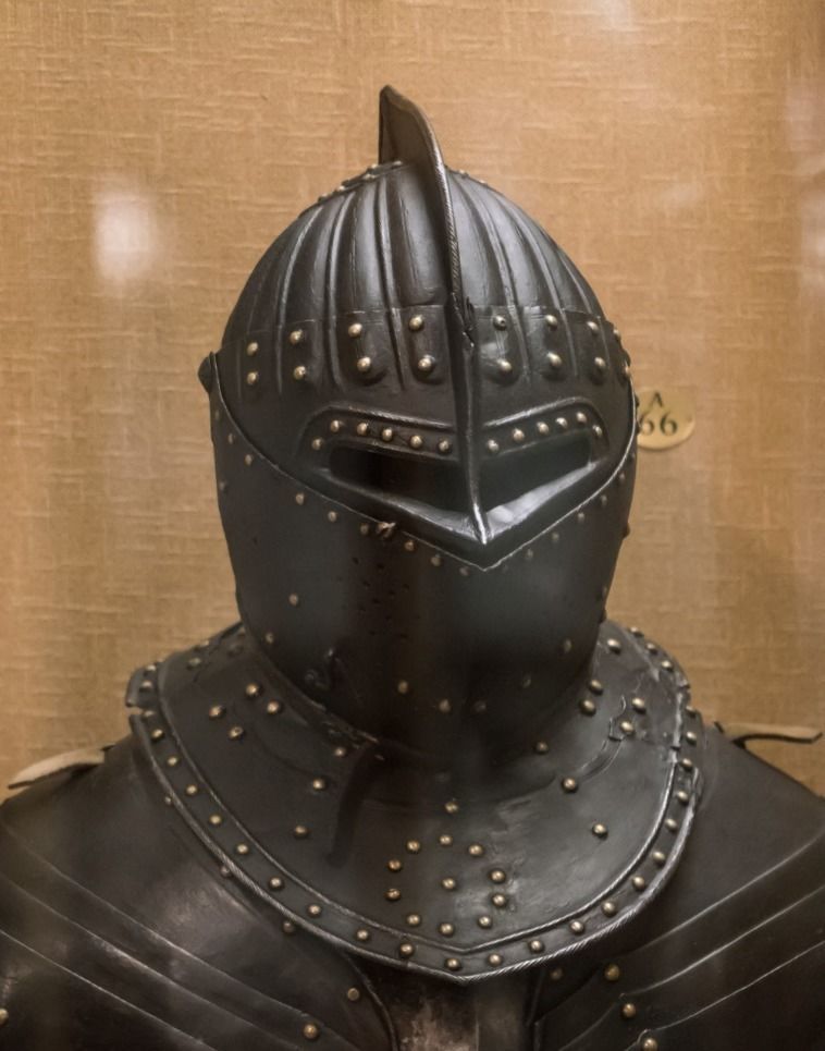 Medieval Dark Helm Low Polly PBR Low-poly 3D model_22