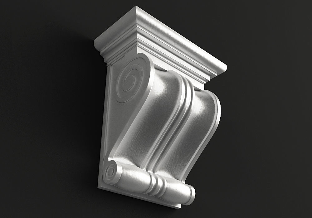 Carved corbel 3D model 3D model_2
