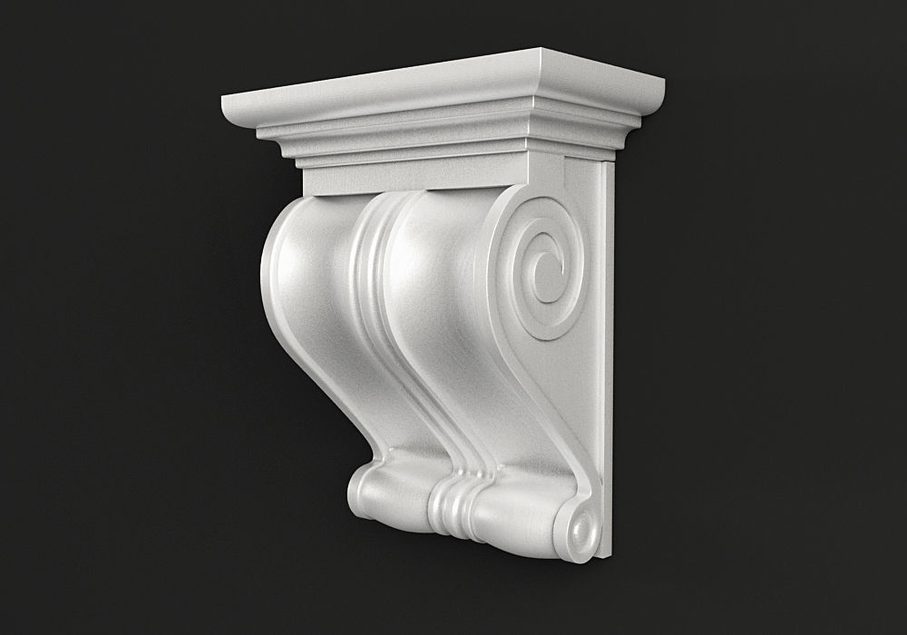 Carved corbel 3D model 3D model_1