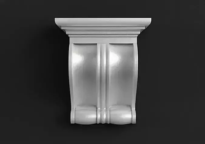 Carved corbel 3D model