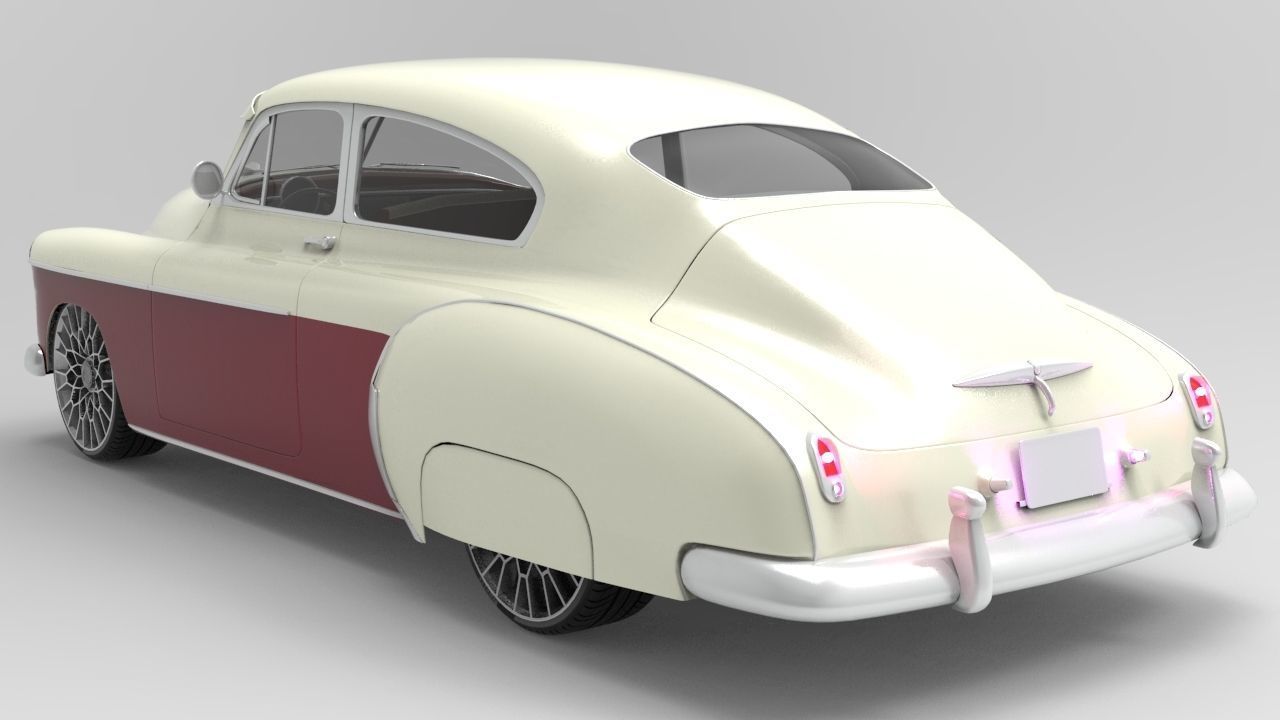 Chevy Fleetline Coupe Custom 1949 3D model_12