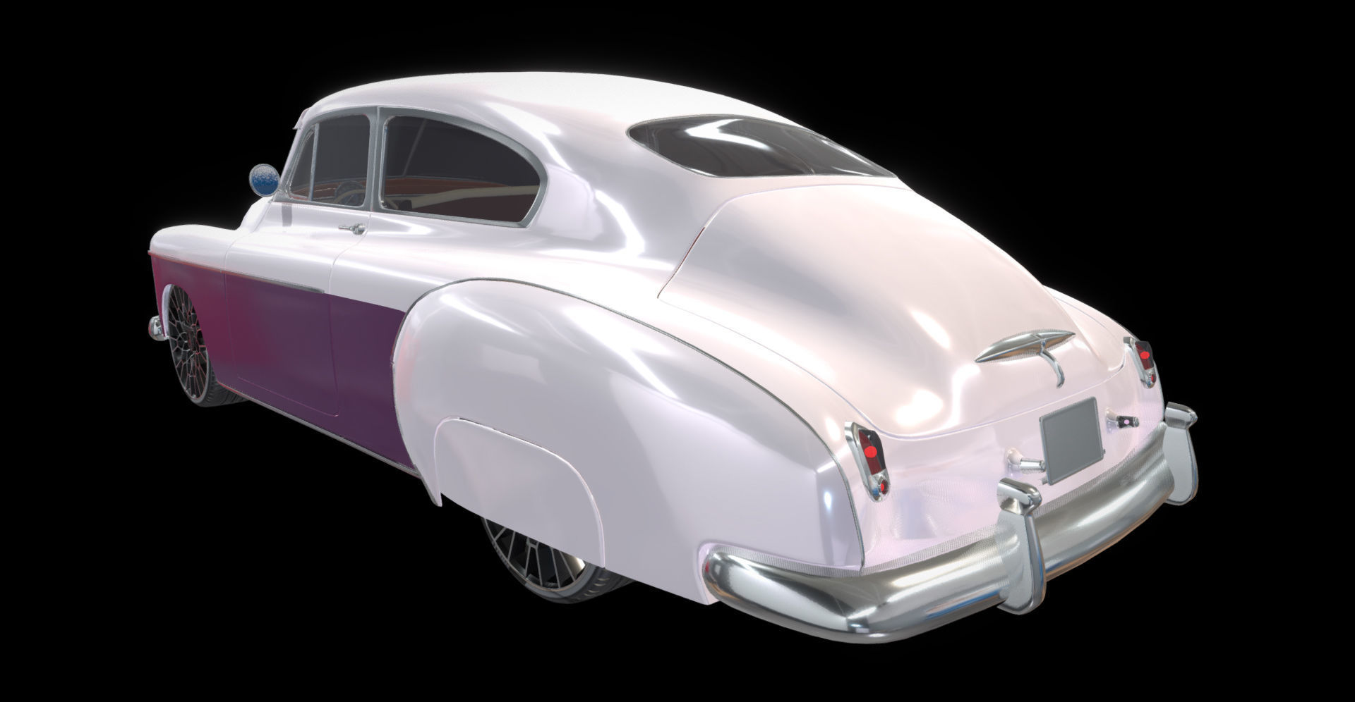 Chevy Fleetline Coupe Custom 1949 3D model_14
