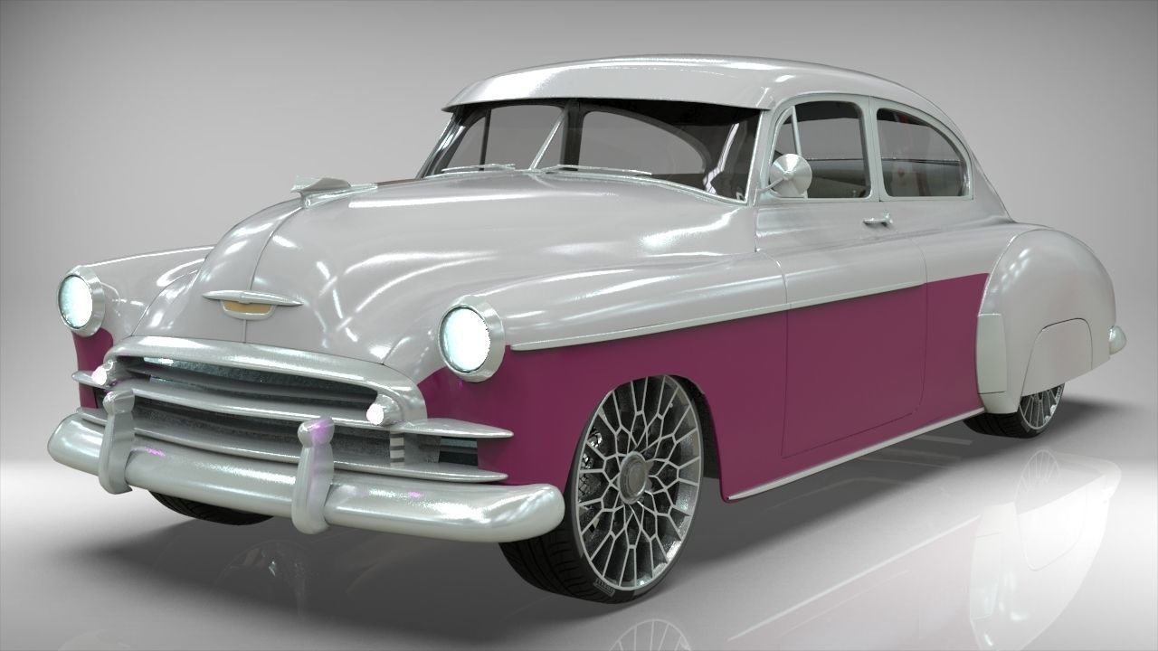 Chevy Fleetline Coupe Custom 1949 3D model_2