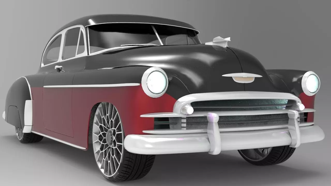 Chevy Fleetline Coupe Custom 1949 3D model_0