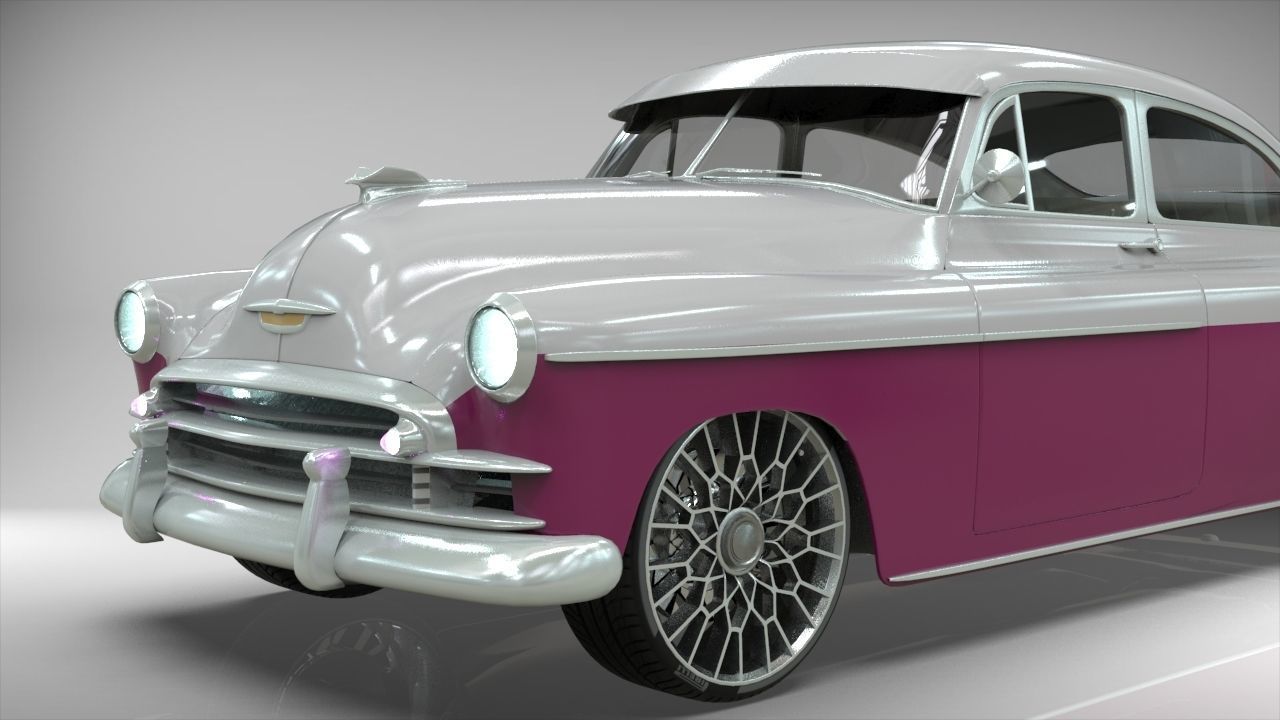 Chevy Fleetline Coupe Custom 1949 3D model_4