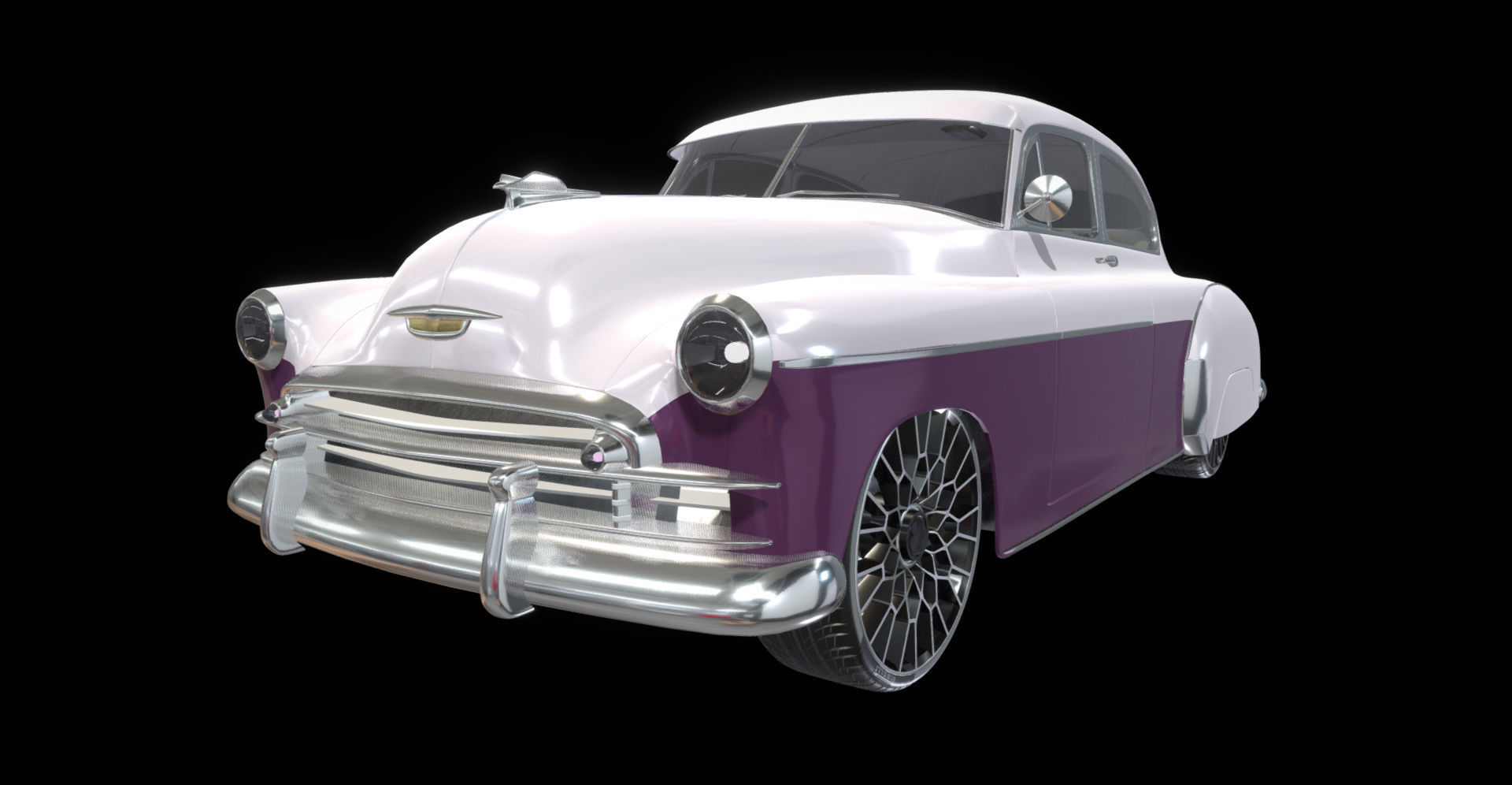 Chevy Fleetline Coupe Custom 1949 3D model_13