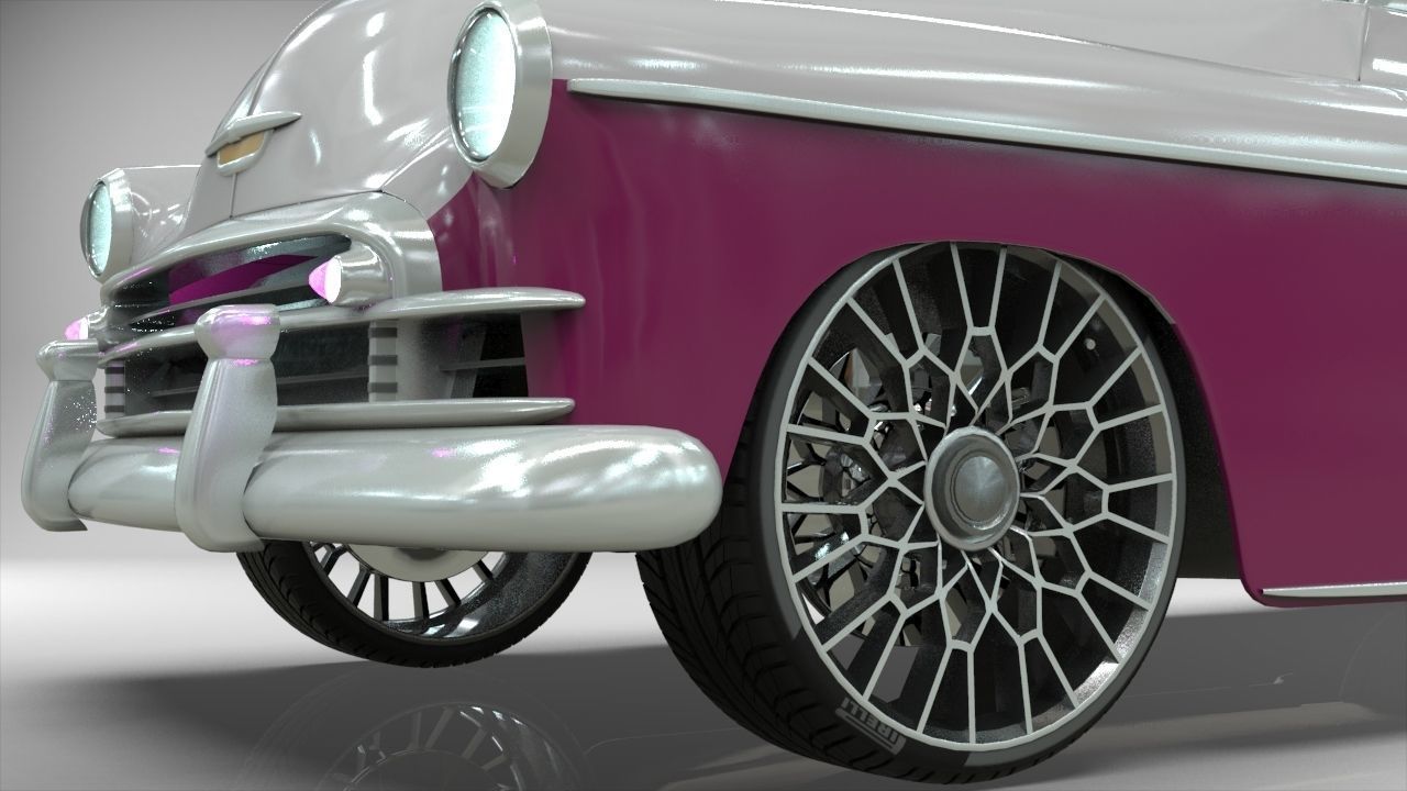 Chevy Fleetline Coupe Custom 1949 3D model_6