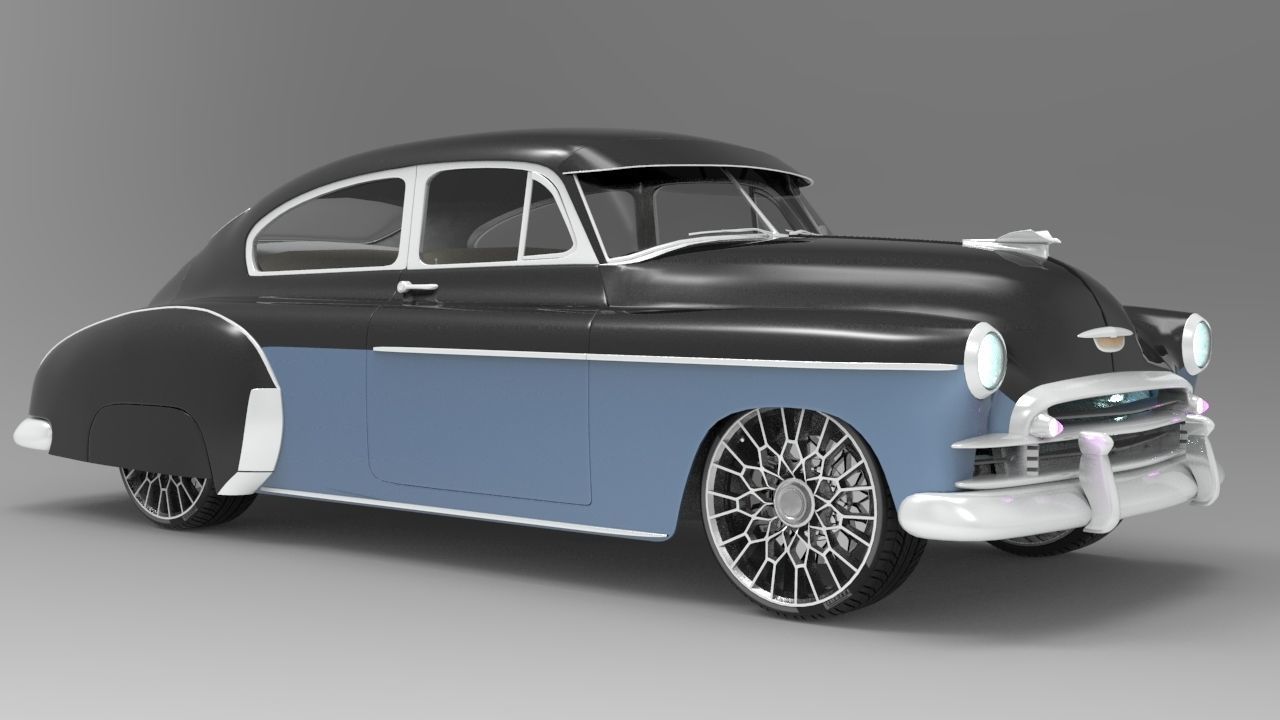 Chevy Fleetline Coupe Custom 1949 3D model_5