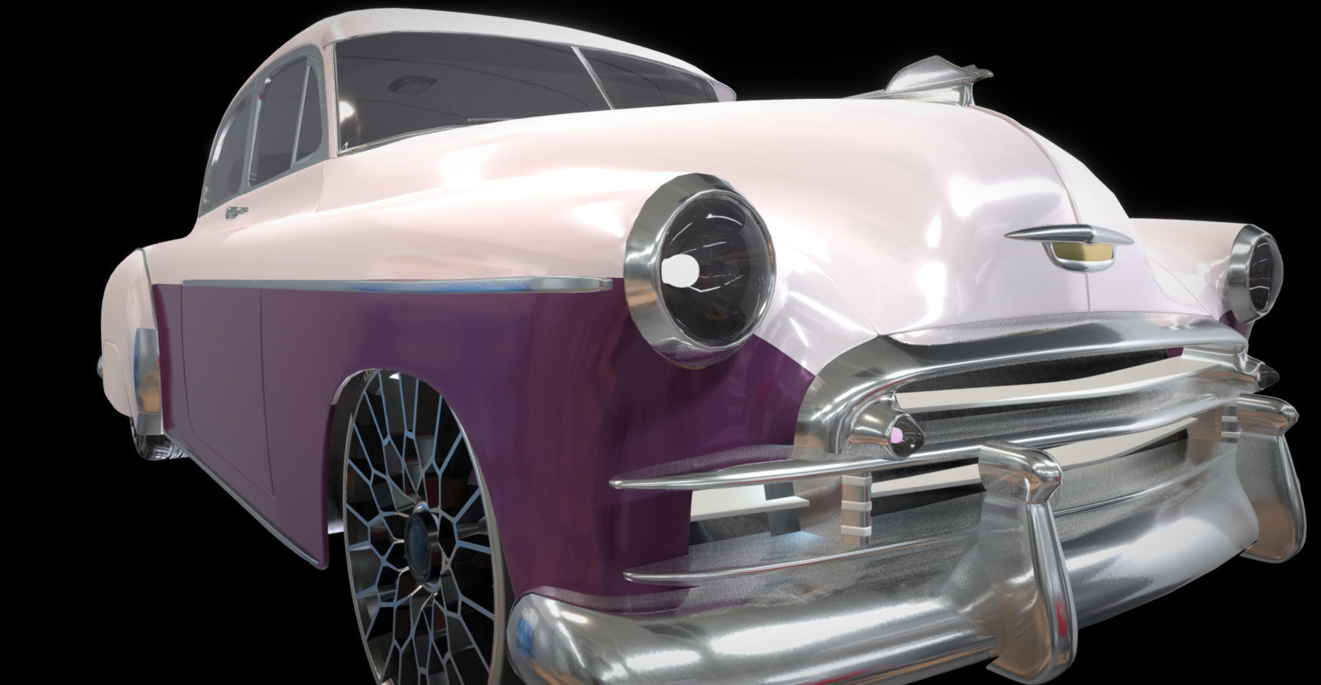 Chevy Fleetline Coupe Custom 1949 3D model_16